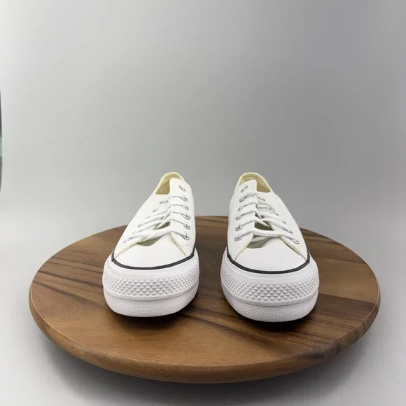 Converse Women's Chuck Taylor All Star Lift OX Size 7.5 White 560251C - Picture 2 of 8